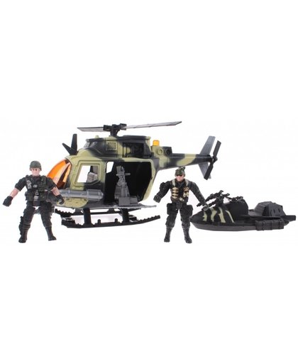 Johntoy speelset leger Army Forces helicopter/waterski