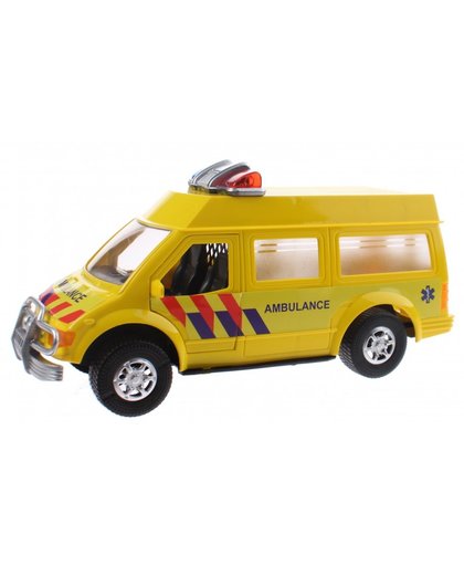 Toi Toys ambulance geel 24 cm