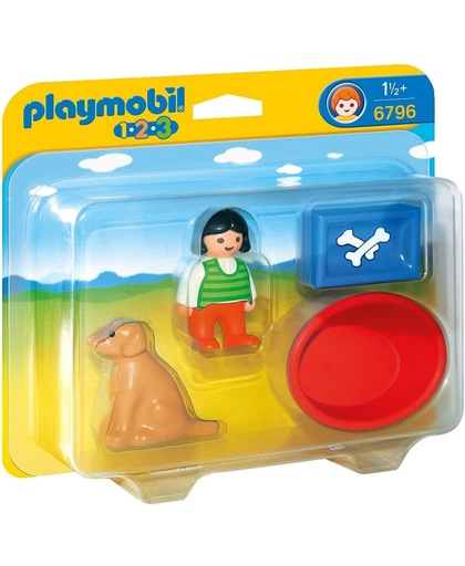 Playmobil 123 Meisje met haar hond - 6796