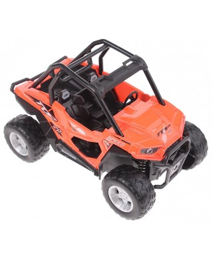 Toi Toys race buggy met licht en geluid 13 cm oranje