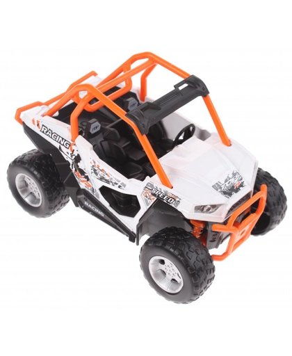 Toi Toys race buggy met licht en geluid 13 cm wit