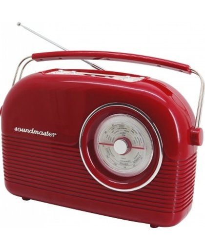 Soundmaster DAB450RO Retro Analoog & digitaal Rood radio