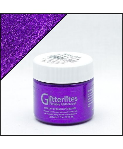 Angelus Glitterlites - Paars - 29,5 ml Glitter verf voor leer (Princess Purple)