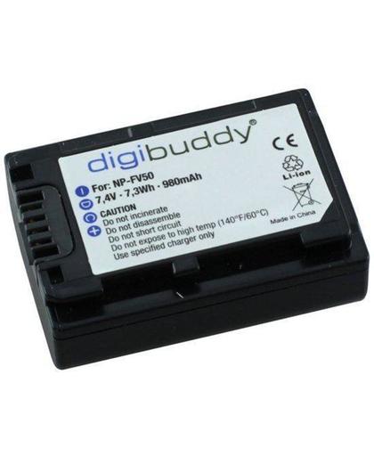 Digibuddy accu Sony NP-FV50