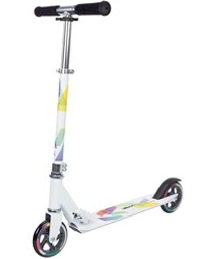 Step - Vouwstep - Step scooter - Inklapbare step - Rider - Wit/Zwart -  125 mm