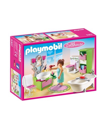 PLAYMOBIL Dollhouse: Badkamer met bad op pootjes (5307)