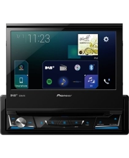 Pioneer AVH-Z7000DAB Autoradio DAB Klapscherm CD, DVD, Bluetooth, Carplay en Android - 1-din