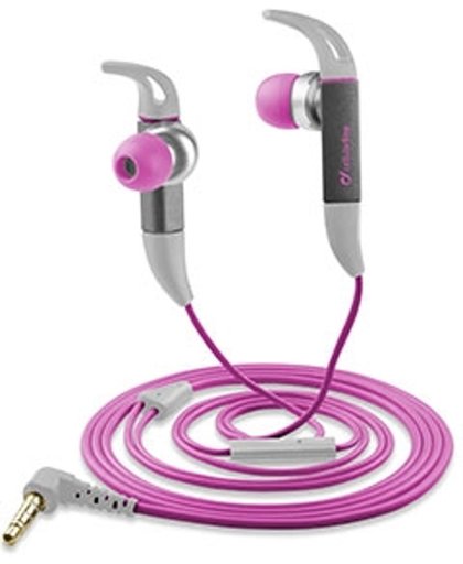 Cellularline KITESPORTP In-ear Stereofonisch Bedraad Grijs, Roze mobiele hoofdtelefoon