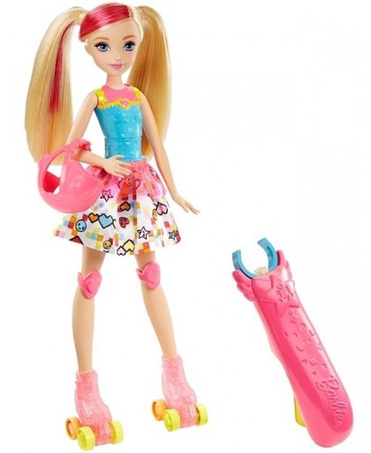 Barbie videogames skatende Barbie 33 cm
