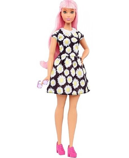 Barbie Fashionistas: tienerpop bloemenjurk 33 cm