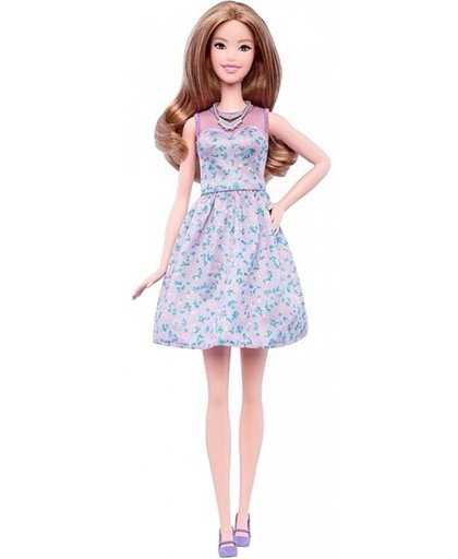 Barbie Fashionistas: tienerpop jurk paars 33 cm