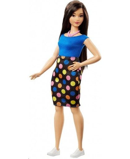 Barbie Fashionistas: tienerpop gestipte rok 33 cm