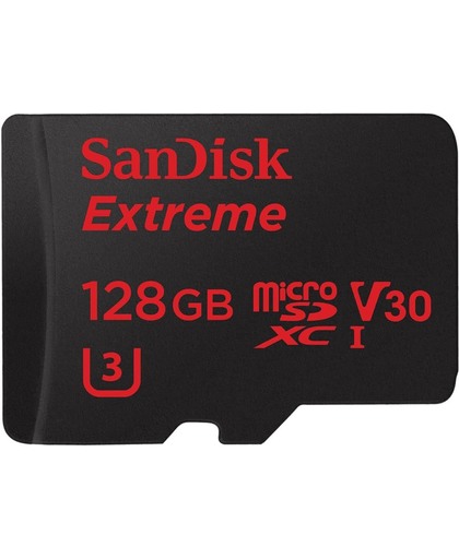 Sandisk Micro SDXC Extreme - 128 GB - Met adapter