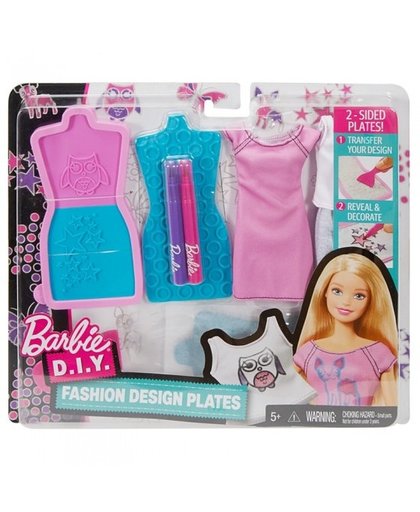 Barbie ontwerpstudio paars 9 delig