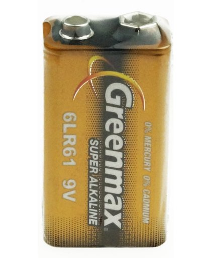 Greenmax 9V super alkaline batterij - 6LR61