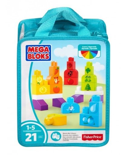 Fisher Price Mega Bloks kleuren herkennen 21 delig