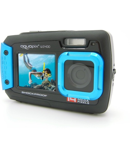 Onderwatercamera -waterproof- camera W1400 - Blauw