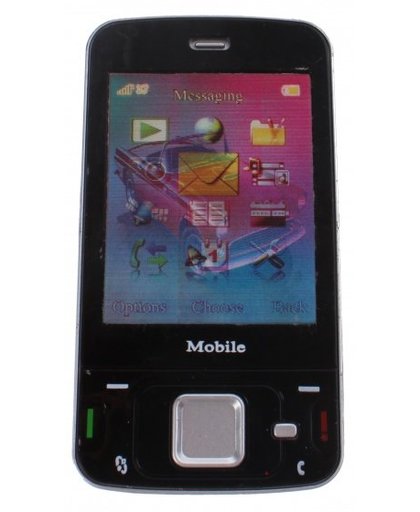 Johntoy mobiele speelgoed telefoon zwart 13 x 5.5