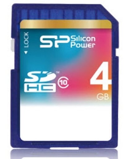 Silicon Power 4GB SDHC 4GB SDHC Klasse 10 flashgeheugen