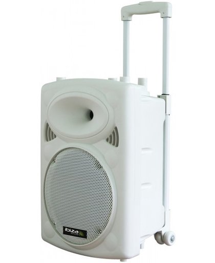 Ibiza Sound Mobiele geluidsinstallatie PORT10VHF-BT Max. 500W - Wit