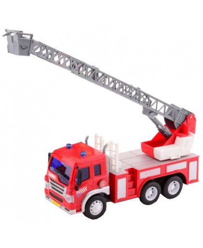 Johntoy brandweer ladderwagen met licht en geluid 32.5 cm