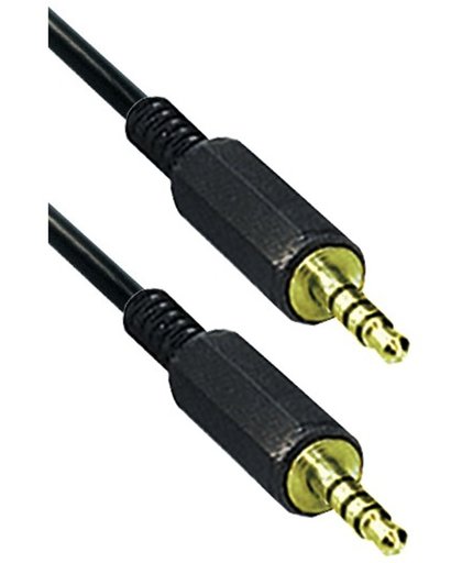 OKS 3,5mm mini Jack 3-rings kabel met vergulde contacten - 2 meter