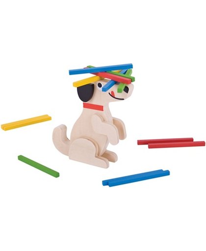 Bigjigs houten stapel spel hond hout Stack a Stick Game