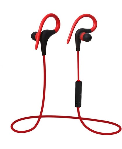 ForDig - In-ear Draadloze Bluetooth 4.1 Koptelefoon / Headset / Oordopjes / Oortjes / Hoofdtelefoon / Oortelefoon / Headphones - Geschikt voor Hardloop & Sport - Draadloos / Wireless Bereik Tot 10 Meter - Rood