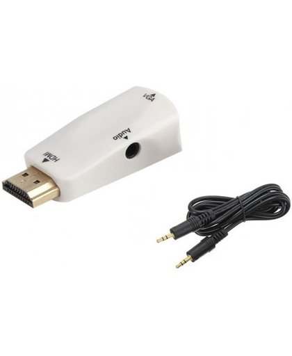 HDMI naar VGA + audio omvormer converter adapter