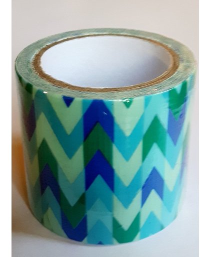 LeuksteWinkeltje masking tape Blauw Pijlen - decoratie washi papier tape - 48 mm x 4 m