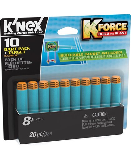 K'NEX K-FORCE Dart Pack + Target - 10 Stuks