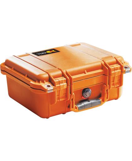 Peli 1400 Camerakoffer oranje inclusief foam set