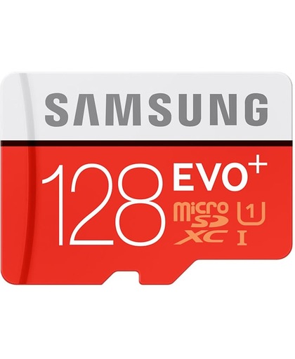 Samsung EVO Plus MicroSD Card 128GB MicroSDXC UHS-I Klasse 10 flashgeheugen