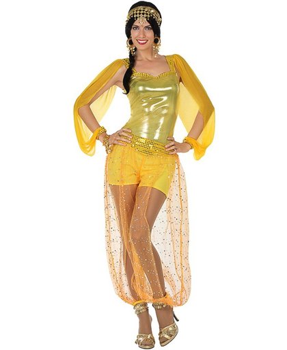 Verkleedkleding voor volwassenen - Arabische Danseres Yellow - Maat M/L