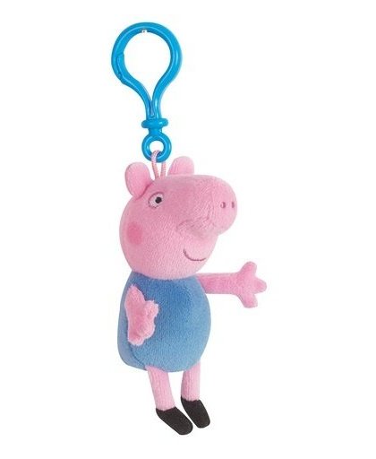 Peppa Pig sleutelhanger Peppa Pig pluche blauw 17 cm