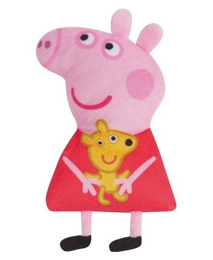 Peppa Pig knuffel Peppa ''pocket pal'' pluche rood 15 cm
