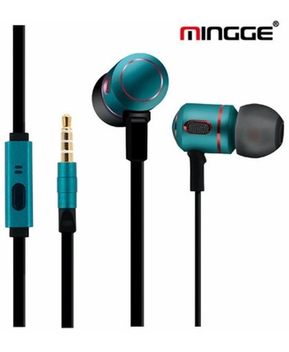 Mingge headset - in-ear oordopjes / oortjes groen Oortjes headset Huawei P6 P7 P8 Lite P9 Plus Y3 Y5 Y6 2 Compact