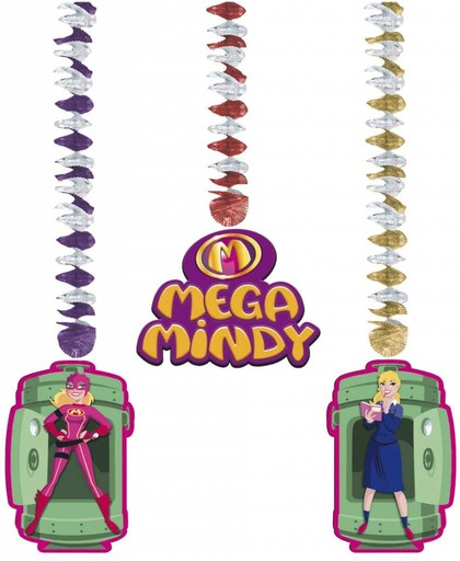 Mega Mindy Hangdecoratie - 3 stuks