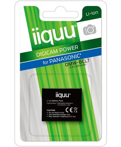 iiquu DPA028 Lithium-Ion 600mAh 3.6V oplaadbare batterij/accu