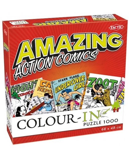 Tactic legpuzzel Colour In Puzzle Action Comics 1000 stukjes
