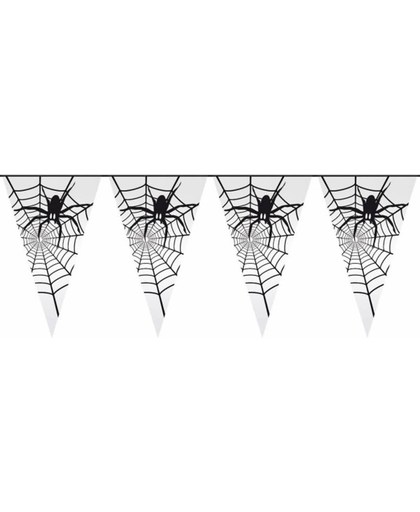 Halloween vlaggenlijn Spin in web 6 meter