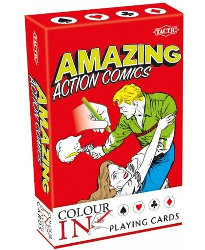 Tactic speelkaarten Colour In Amazing Action Comics