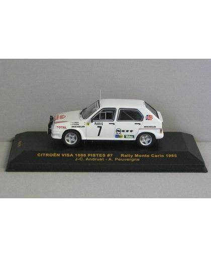 Citroen Visa 1000 Pistes #7 Rally Monte Carlo 1985 1:43 IXO Models  Wit RAC111