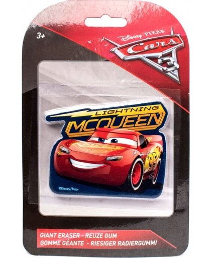 Slammer Disney Cars 3 reuze gum McQueen 10 x 6 cm rood