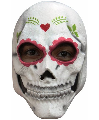 Mexicaans Masker Dia de los Muertos Deluxe voorkant