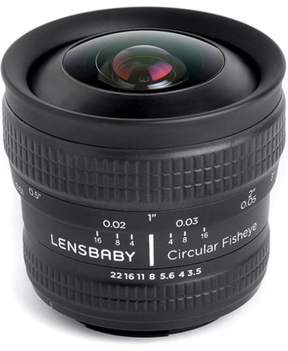 Lensbaby Circular Fisheye 5.8mm f/3.5 Lens - geschikt voor alle Pentax spiegelreflexcamera's