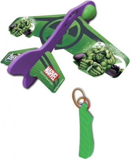 Marvel katapult vliegtuig Avengers: Hulk 12 cm groen
