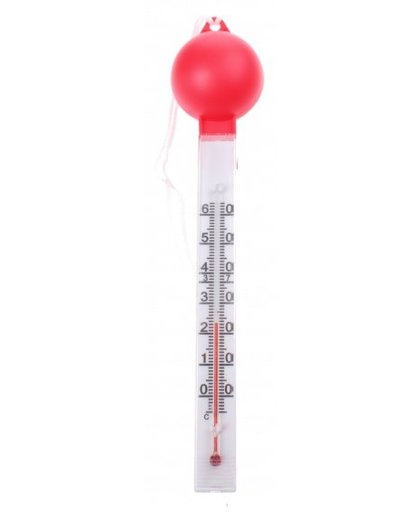 Pool Expert Thermometer bal wit/rood