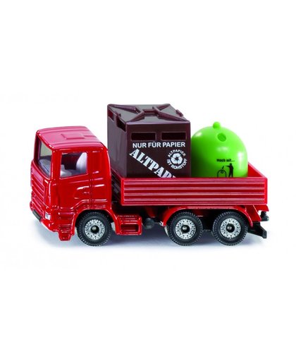 Siku recycle vrachtwagen rood (0828)