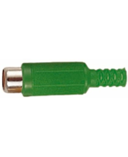 OKS Eenvoudige groene vrouwelijke RCA connector
